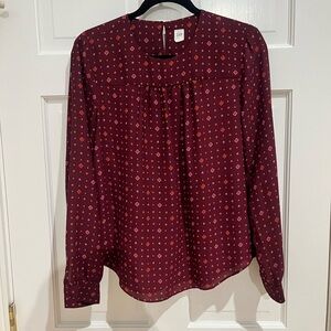 Gap Long Sleeve High Neck Blouse